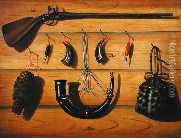 Hunting Equipment Oil Painting - Frans Kerckhoff