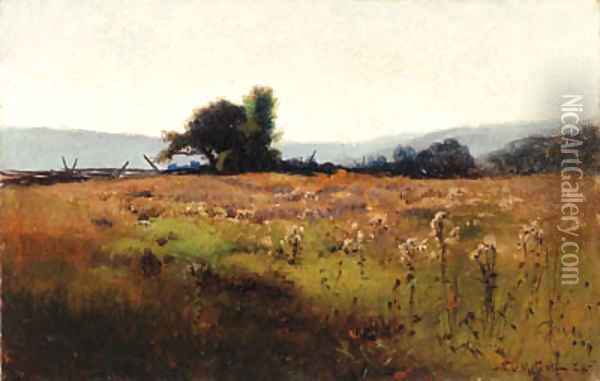 Mountain View from High Field 2 Oil Painting - Willard Leroy Metcalf