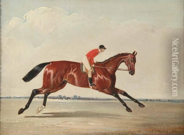 Sir J. Hawley's 'teddington,' J. Marson Up Oil Painting - John Frederick Herring Snr