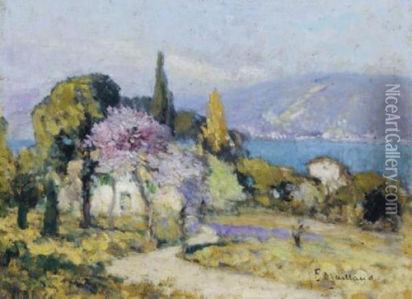 Villa Bouquet Bord Mer Provence Oil Painting - Fernand Maillaud
