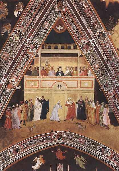 Descent of the Holy Spirit Oil Painting - Andrea Bonaiuti da Da Firenze