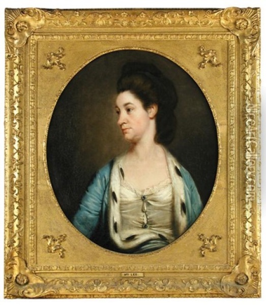 Portrait Of Mrs Lee Oil Painting - Francis Cotes