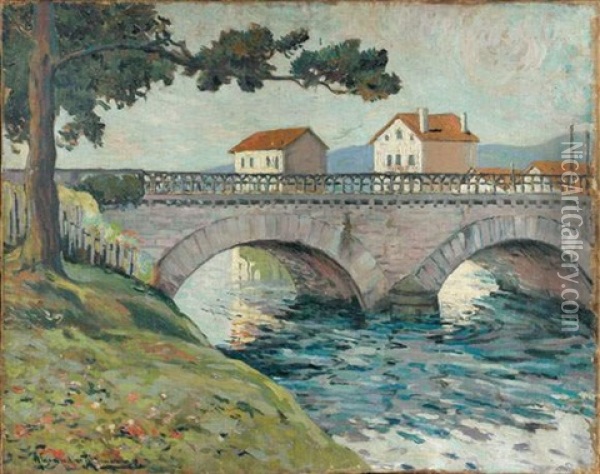Le Pont Oil Painting - Alexandre Altmann