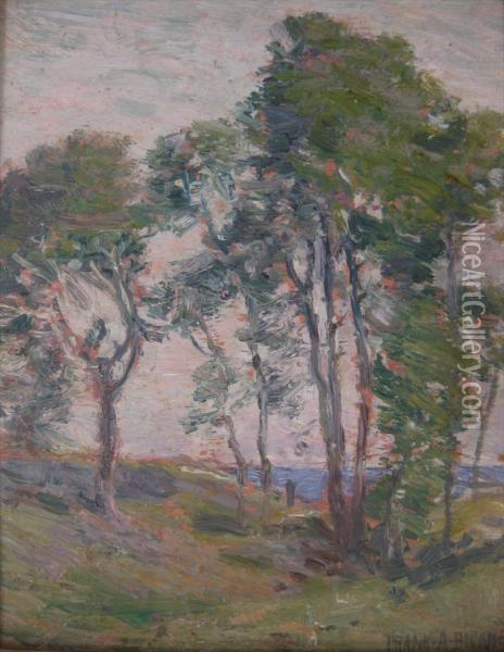 Landscape With Trees Oil Painting - Frank Alfred Bicknell
