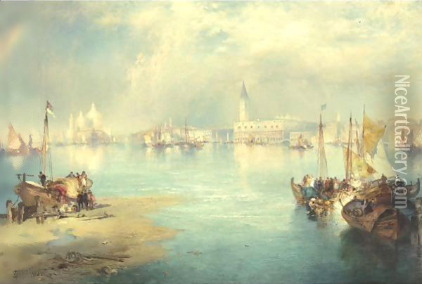 Venice 5 Oil Painting - Thomas Moran