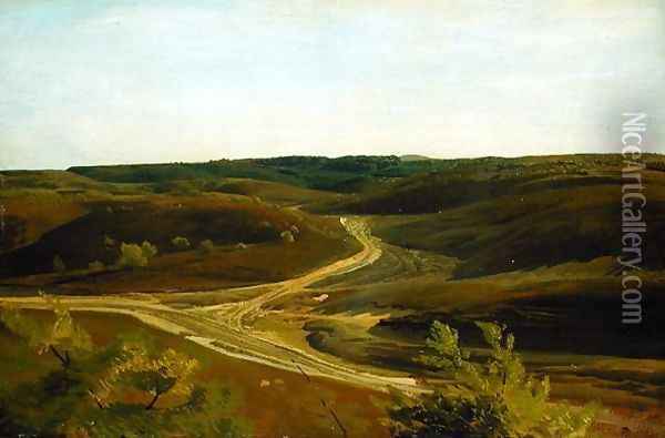 The Moorland near Ehestorf, 1868 Oil Painting - Valentin Ruths