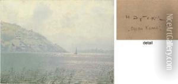 View Of Lake Como, Italy Oil Painting - Nikolai Nikanorovich Dubovsky