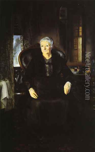 Portrait Of My Mother Oil Painting - George Wesley Bellows