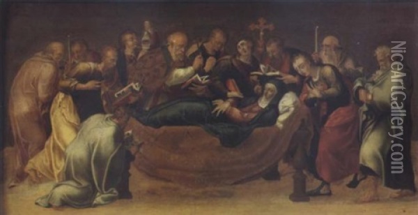 La Dormition De La Vierge Oil Painting - Pietro Negroni
