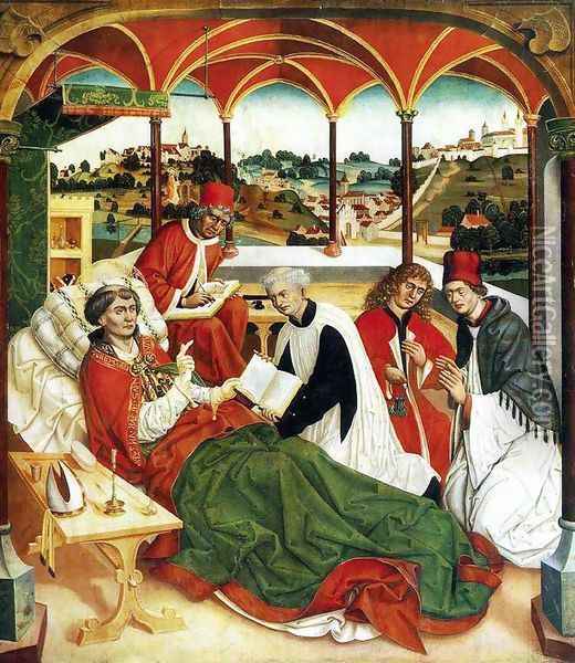 The Death of St Corbinian 1484-85 Oil Painting - Jan Polack
