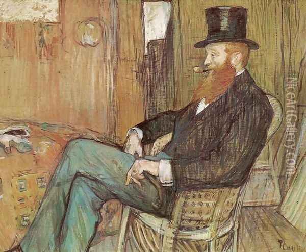 M. de Lauradour Oil Painting - Henri De Toulouse-Lautrec