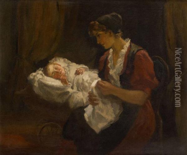L'affection Maternelle Oil Painting - Bernard Johann De Hoog