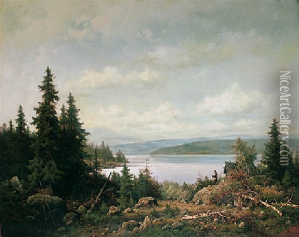 Eramaanakyma Oil Painting - Berndt Adolf Lindholm