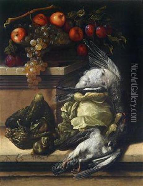Still Life With Fruit Oil Painting - Juan De Espinosa