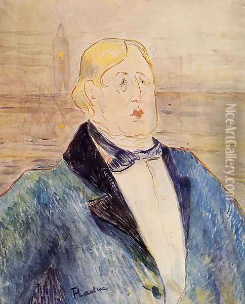 Oscar Wilde Oil Painting - Henri De Toulouse-Lautrec