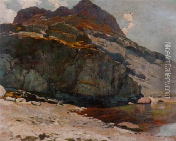 Bucht In Norwegischem Fjord Oil Painting - Karl Paul Themistocles von Eckenbrecher