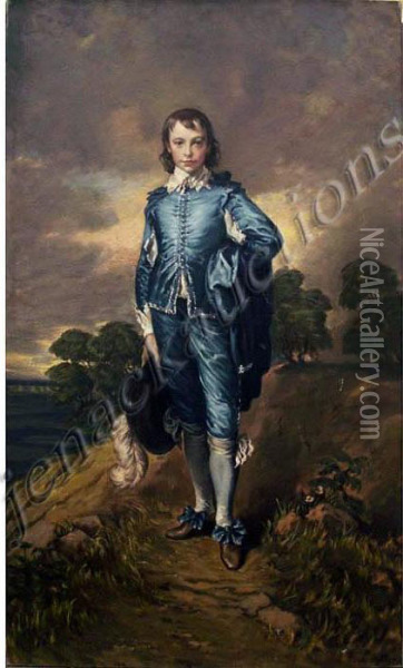 The Blue Boy Oil Painting - Thomas Gainsborough