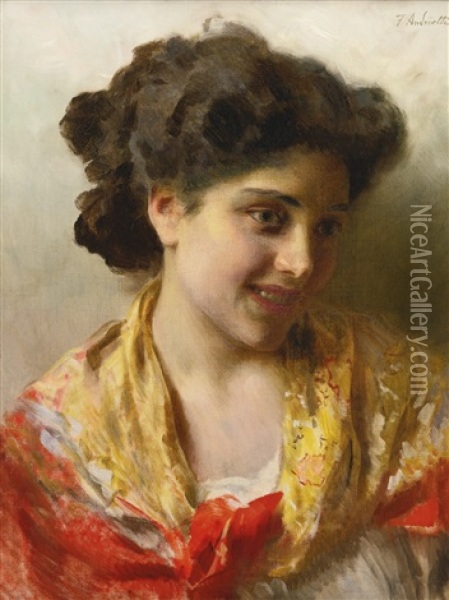 Gypsy Beauty Oil Painting - Federico Andreotti