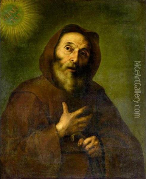 Saint Francesco Di Paola Oil Painting - Jusepe de Ribera