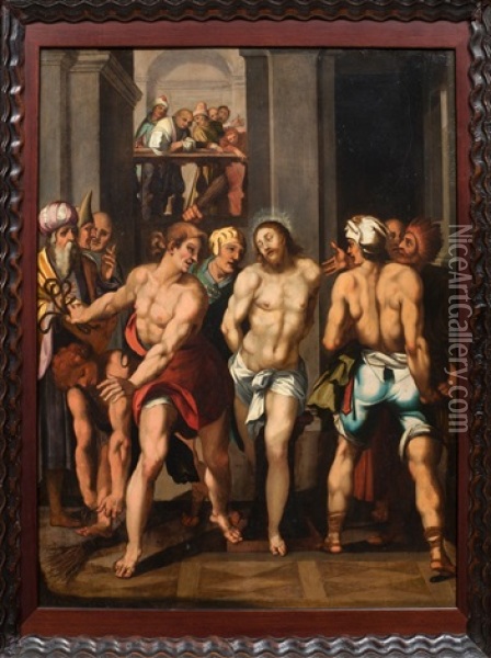 Le Christ Aux Outrages Oil Painting - Joseph Heintz the Elder