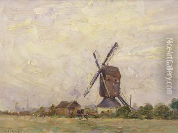 The Windmill Oil Painting - William Beckwith Mcinnes