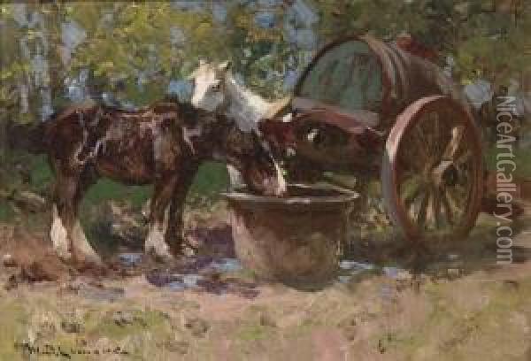 A Midday Rest Oil Painting - William Bradley Lamond