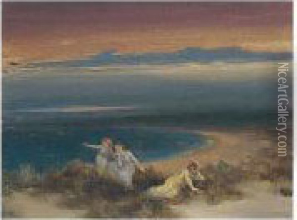 By The Sea Oil Painting - George William, A.E. Russell