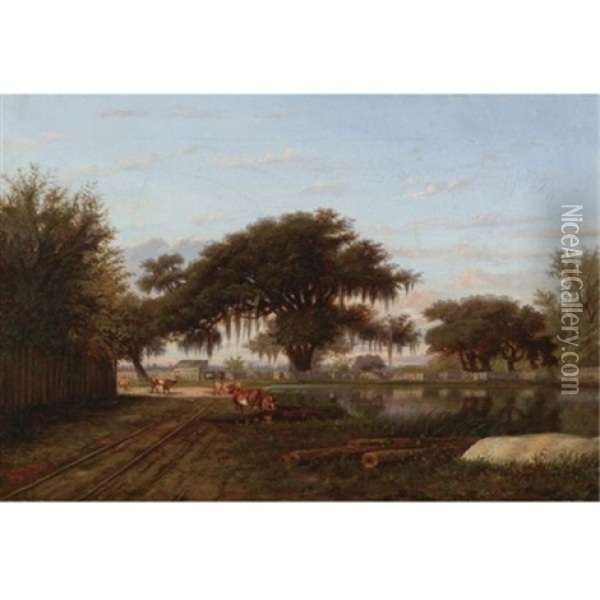 View Of New Orleans Oil Painting - William Henry Buck