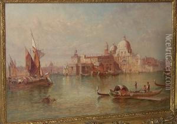 Santa Maria Della Salute Oil Painting - Alfred Tripet