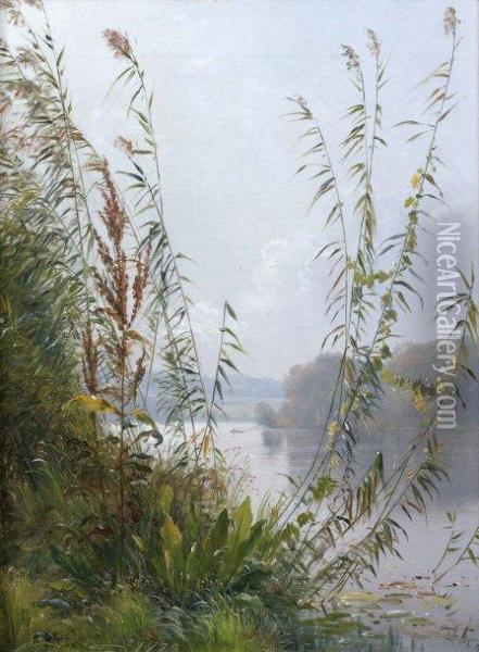 Le Lac Oil Painting - Christian Aagaard