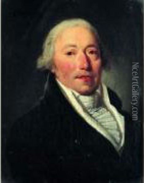 Portrait Presume Du Poete Roucher Oil Painting - Henri Nicolas Van Gorp