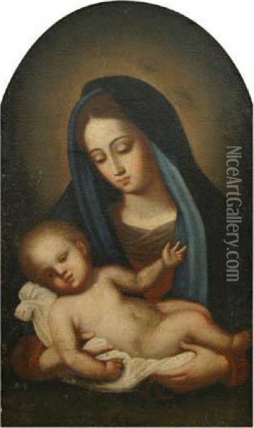 Madonna With Child Oil Painting - Carlo Francesco Nuvolone