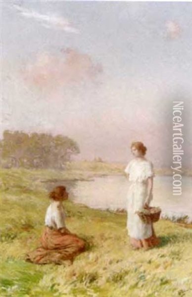 An Afternoon Idyll Oil Painting - Henry Lerolle