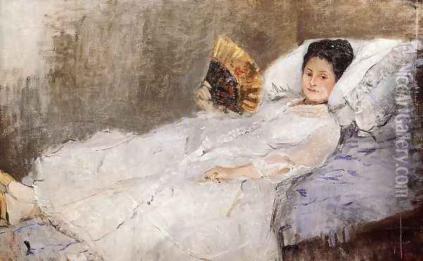 Portrait Of Madame Hubbard Oil Painting - Berthe Morisot