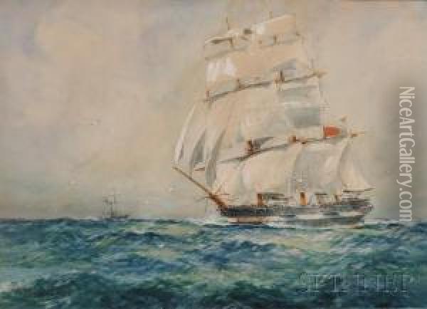 Early Days In The N. Atlantic Oil Painting - William Minshall Birchall