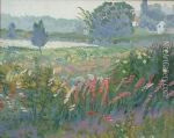 ''keller's Garden Oil Painting - Marcus Waterman