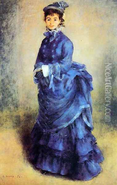 La Parisienne Oil Painting - Pierre Auguste Renoir