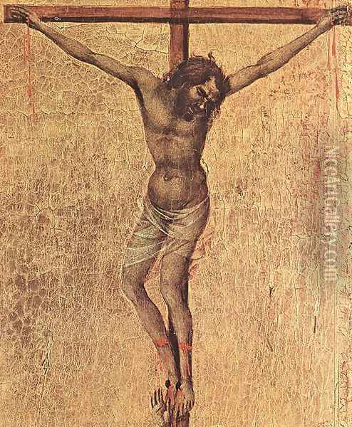Crucifix (detail 1) 1308-11 Oil Painting - Duccio Di Buoninsegna