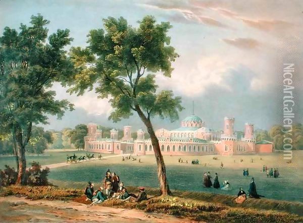 The Peter the Great Palace in Moscow Oil Painting - V. Adam