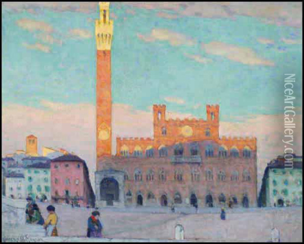 Campo, Siena Oil Painting - Clarence Alphonse Gagnon
