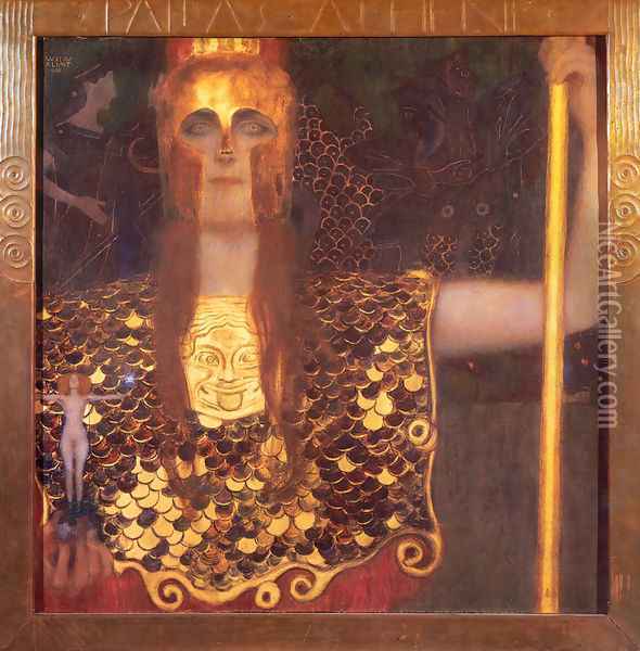 Pallas Athene 1898 Oil Painting - Gustav Klimt