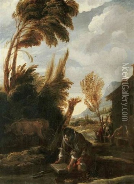 The Parable Of The Treasure Hidden In The Field Oil Painting - Domenico Feti