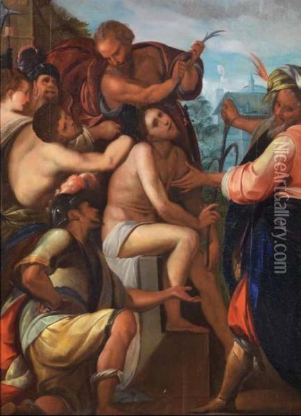 Cristo Deriso Oil Painting - Giulio Cesare Procaccini