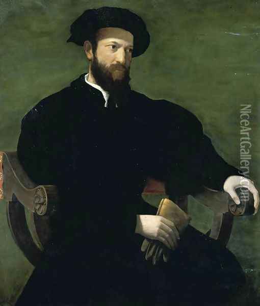 Portrait of a Gentleman 1543-46 Oil Painting - Francesco de' Rossi