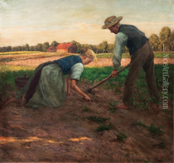 Harvest Oil Painting - Bruno Dittmann