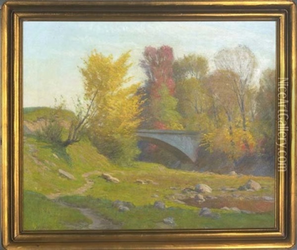 October At Folsomdale Oil Painting - Alexis Jean Fournier