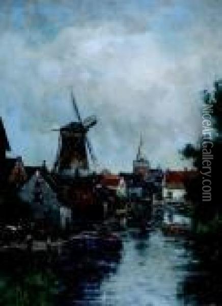 Aan De Vecht Oil Painting - Willem Cornelis Rip