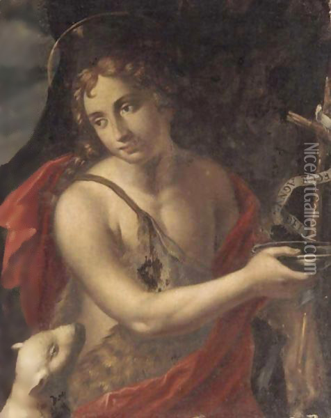 Saint John The Baptist Oil Painting - Italian School