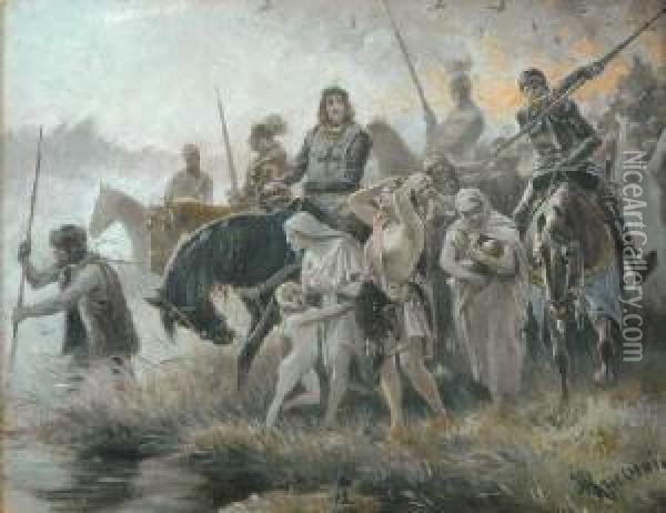 Branka - Scena Historyczna Oil Painting - Jozef Ryszkiewicz