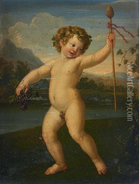 Enfant En Bacchus Oil Painting - Francesco Albane